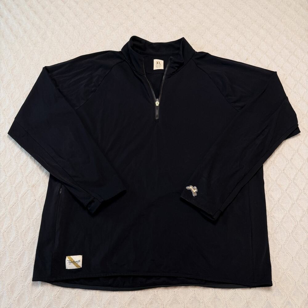 Tracksmith Session 1/4 Zip Running Pullover Men's XL Black